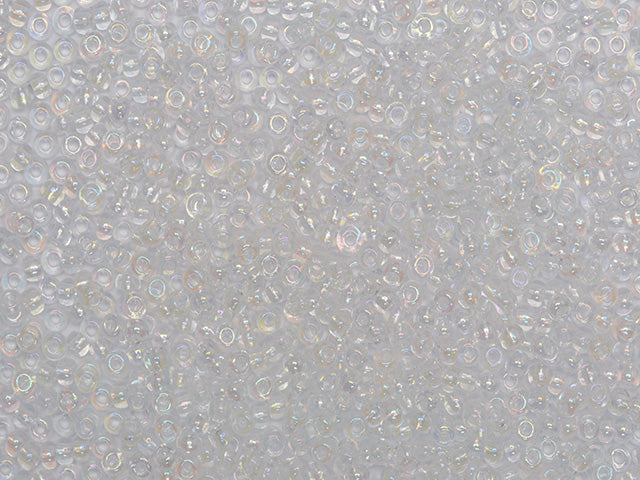 1 kg Preciosa Ornela Seed Beads Coated, Round Hole, Loose, Crystal, Blue Iris (58135), Glass, Czech Republic, OUTLET