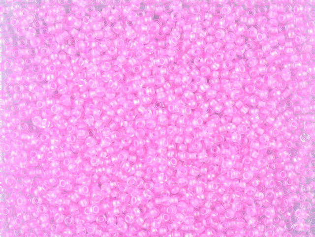 1 kg Preciosa Ornela Seed Beads Coated, Round Hole, Loose, Crystal, Colour Lined Violet, Rainbow (58523), Glass, Czech Republic, OUTLET