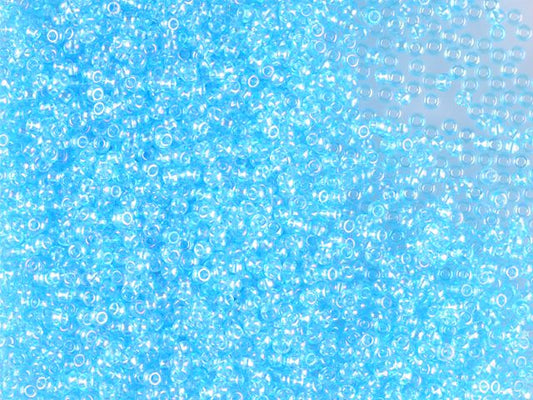 1 kg プレシオサ オルネラ シードビーズ コーティング ラウンドホール マット ルース ライトアクアマリン レインボー (61000) ガラス チェコ共和国 アウトレット