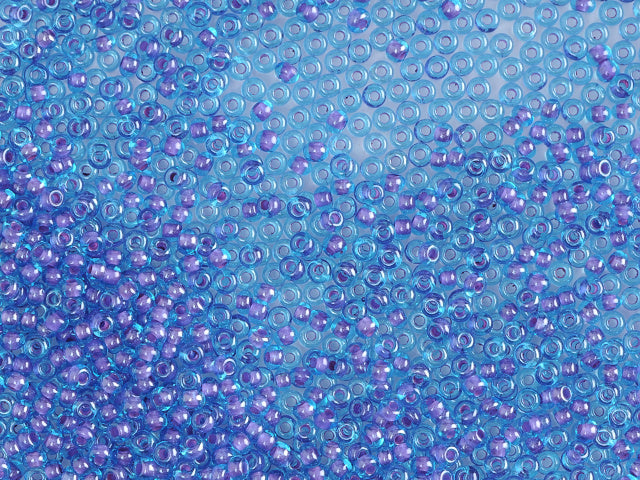 1 kg プレシオサ オルネラ シードビーズ コーティング ラウンドホール ルース アクアマリン カラーライン バイオレット Sfinx (61328) ガラス チェコ共和国 アウトレット