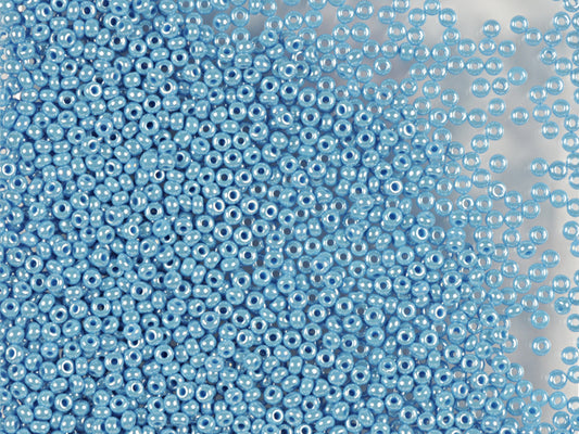 Wholesale (1kg / 500g) Preciosa Ornela Seed Beads Coated, Round Hole, Loose, Turquoise, Sfinx (68050), Glass, Czech Republic, OUTLET