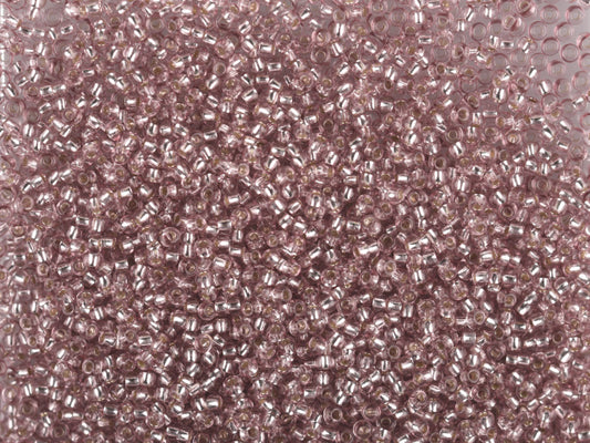 Wholesale (1kg / 500g) Preciosa Ornela Seed Beads Coated, Square Hole, Loose, Brown 2 Dyed Crystal, Silver Lined (78113), Glass, Czech Republic, OUTLET