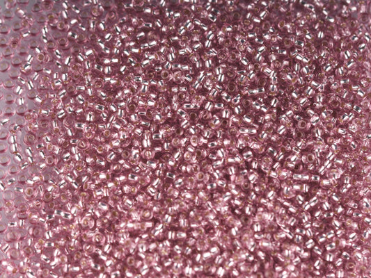 1 kg Preciosa Ornela Seed Beads Coated, Round Hole, Loose, Violet 2 Dyed Crystal, Silver Lined (78195), Glass, Czech Republic, OUTLET