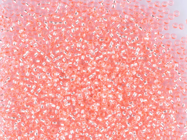 Wholesale (1kg / 500g) Preciosa Ornela Seed Beads Coated, Round Hole, Loose, Red 1 Dyed Crystal, Silver Lined (78291), Glass, Czech Republic, OUTLET