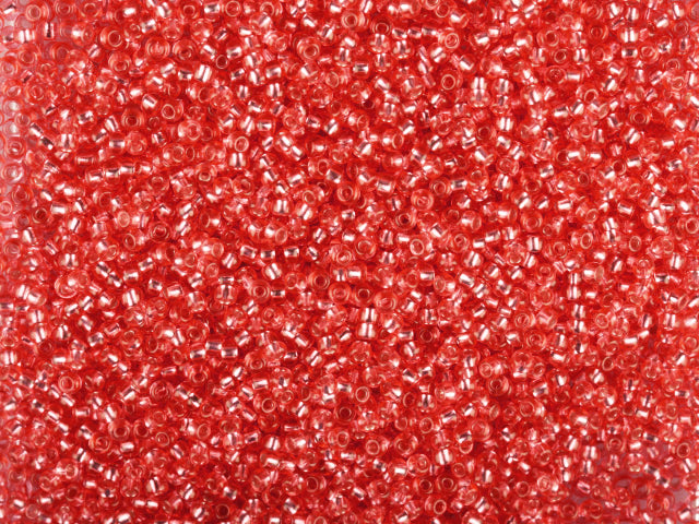 Wholesale (1kg / 500g) Preciosa Ornela Seed Beads Coated, Round Hole, Loose, Pink 3 Dyed Crystal, Silver Lined (78691), Glass, Czech Republic, OUTLET
