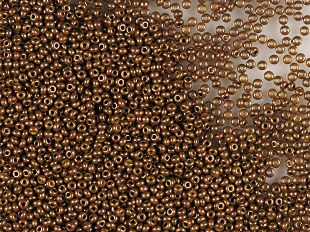 Wholesale (1kg / 500g) Preciosa Ornela Seed Beads Coated, Round Hole, Loose, Opaque Yellow "Limon", Lila Luster (83112), Glass, Czech Republic, OUTLET