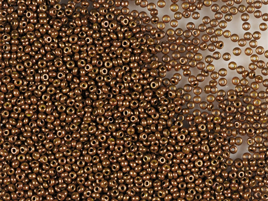 Wholesale (1kg / 500g) Preciosa Ornela Seed Beads Coated, Round Hole, Loose, Opaque Yellow "Limon", Lila Luster (83112), Glass, Czech Republic, OUTLET