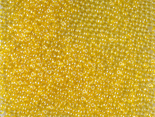 1 kg プレシオサ オルネラ シードビーズ コーティング済み、丸穴、ルース、透明イエローアンバー、Sfinx (86010)、ガラス、チェコ共和国、アウトレット