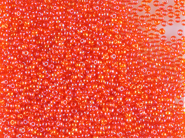 Wholesale (1kg / 500g) Preciosa Ornela Seed Beads Coated, Round Hole, Loose, Hyacinth, Rainbow (91030), Glass, Czech Republic, OUTLET