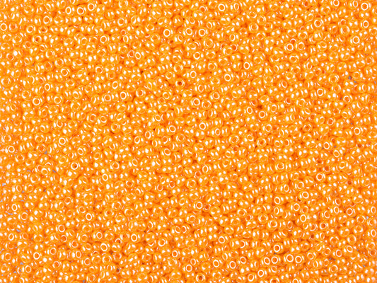 1 kg Preciosa Ornela 3-Cut Rocaille, Round Hole, Loose, Opaque Orange, Sfinx (98110), Glass, Czech Republic, OUTLET