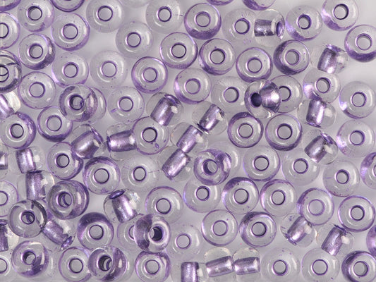 1 kg Preciosa Ornela Drops Teardrop Beads Coated, Round Hole, Loose, Crystal, Metallic Colour Lined Violet (68228), Glass, Czech Republic, OUTLET