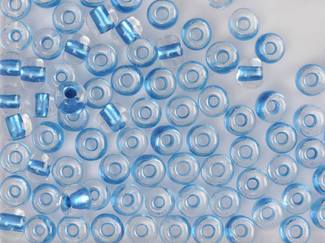 1 kg プレシオサ オルネラ シードビーズ コーティング 丸穴 ルース ク​​リスタル メタリックカラー ラインド ブルー (68236) ガラス チェコ共和国 アウトレット