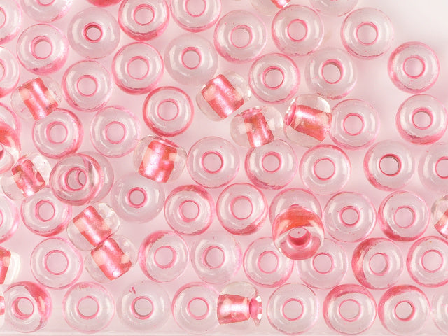 1 kg プレシオサ オルネラ シードビーズ コーティング 丸穴 ルース ク​​リスタル メタリックカラー ライン入り レッド (68298) ガラス チェコ共和国 アウトレット