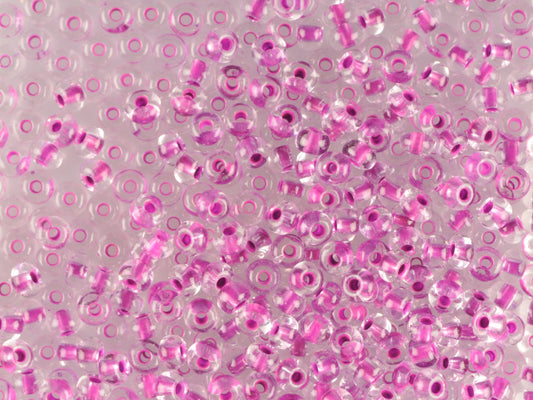 1 kg プレシオサ オルネラ シードビーズ コーティング 丸穴 マット ルース ク​​リスタル ネオンピンクライン (08728) ガラス チェコ共和国 アウトレット