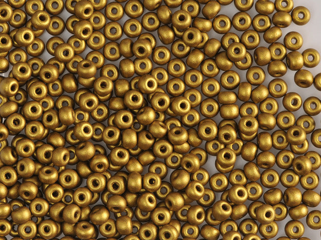 1 kg Preciosa Ornela Seed Beads Coated, Round Hole, Loose, Soft Bronze (01720), Glass, Czech Republic, OUTLET