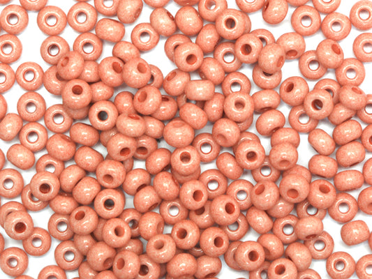 1 kg Preciosa Ornela Seed Beads Coated, Round Hole, Loose, Rose Terra (07331), Glass, Czech Republic, OUTLET