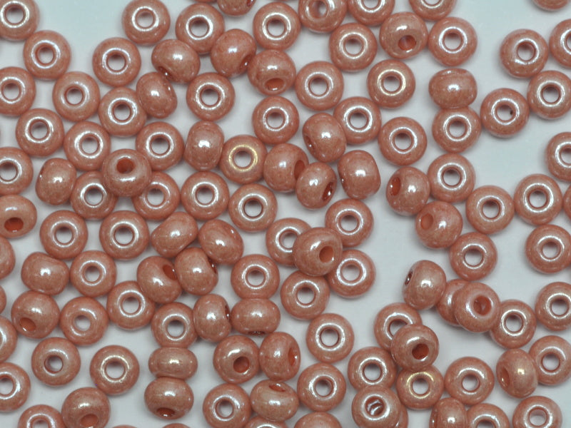 1 kg Preciosa Ornela Seed Beads Coated, Round Hole, Loose, Rose Terra, Sfinx (07631), Glass, Czech Republic, OUTLET