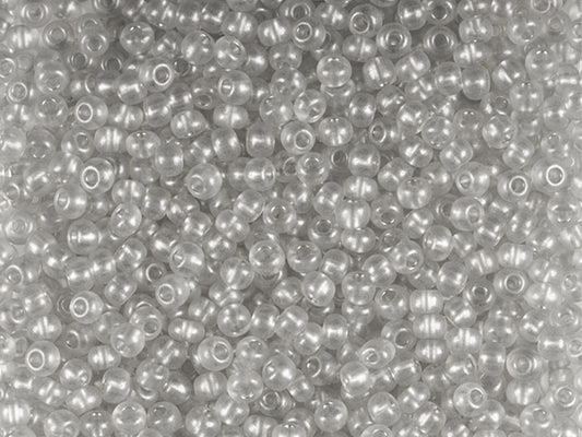 1 kg Preciosa Ornela Seed Beads Coated, Round Hole, Loose, Grey Terra Pearl Dyed Crystal (08149), Glass, Czech Republic, OUTLET