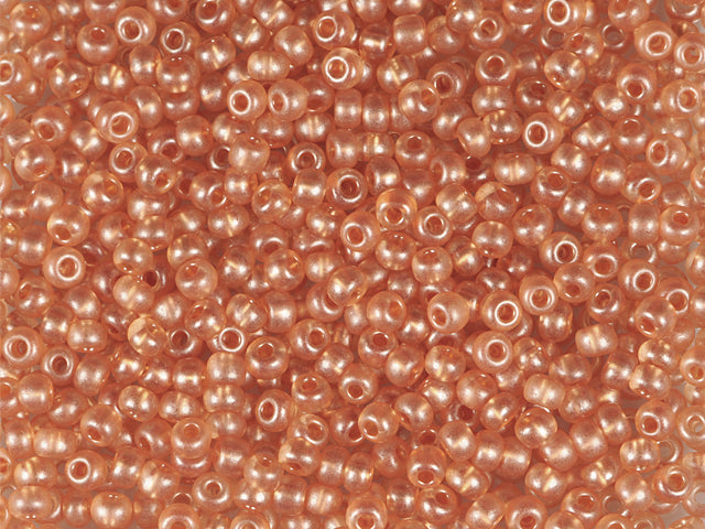 Wholesale (1kg / 500g) Preciosa Ornela Seed Beads Coated, Round Hole, Loose, Brown Terra Pearl Dyed Crystal (08318), Glass, Czech Republic, OUTLET