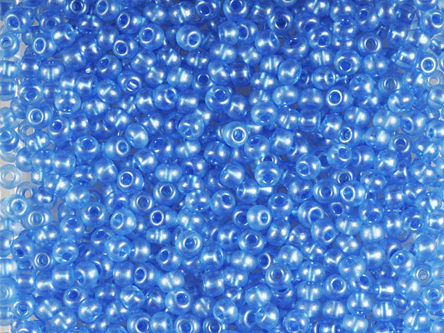 1 kg Preciosa Ornela Twin, 2 Round Holes, Loose, Blue Terra Pearl Dyed Crystal (08336), Glass, Czech Republic, OUTLET