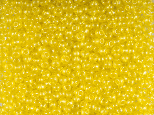 1 kg Preciosa Ornela Seed Beads Coated, Round Hole, Loose, Yellow Terra Pearl Dyed Crystal (08386), Glass, Czech Republic, OUTLET