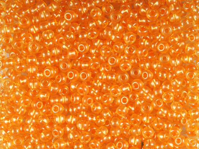 1 kg Preciosa Ornela Twin, 2 runde Löcher, lose, Orange Terra Pearl Dyed Crystal (08392), Glas, Tschechische Republik, OUTLET