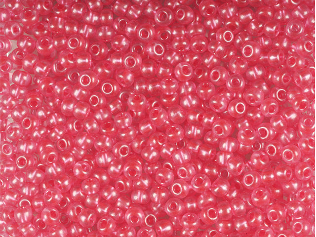 1 kg プレシオサ オルネラ シードビーズ コーティング ラウンドホール ルース レッドテラパール 染色クリスタル (08398) ガラス チェコ共和国 アウトレット