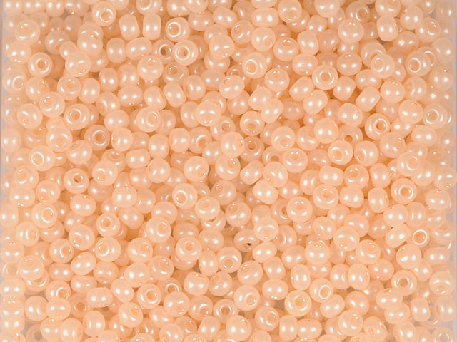 1 kg Preciosa Ornela Seed Beads Coated, Round Hole, Loose, Brown Terra Pearl Dyed Alabaster (17218), Glass, Czech Republic, OUTLET