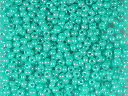 1 kg プレシオサ オルネラ シードビーズ コーティング ラウンドホール ルース グリーンテラパール染めアラバスター (17958) ガラス チェコ共和国 アウトレット