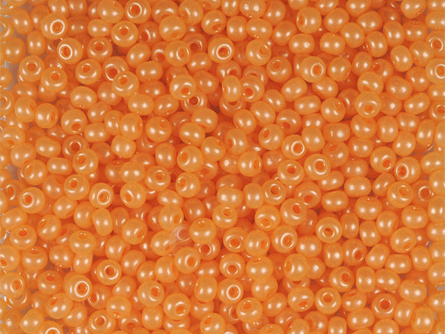 1 kg プレシオサ オルネラ シードビーズ コーティング ラウンドホール ルース オレンジテラパール染めアラバスター (17992) ガラス チェコ共和国 アウトレット