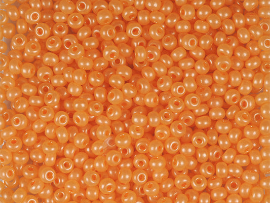 1 kg プレシオサ オルネラ シードビーズ コーティング ラウンドホール ルース オレンジテラパール染めアラバスター (17992) ガラス チェコ共和国 アウトレット