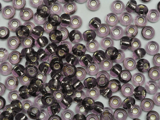 1 kg Preciosa Ornela Drops Teardrop Beads Coated, Round Hole, Loose, Lt. Amethyst, Silver Lined (27010), Glass, Czech Republic, OUTLET