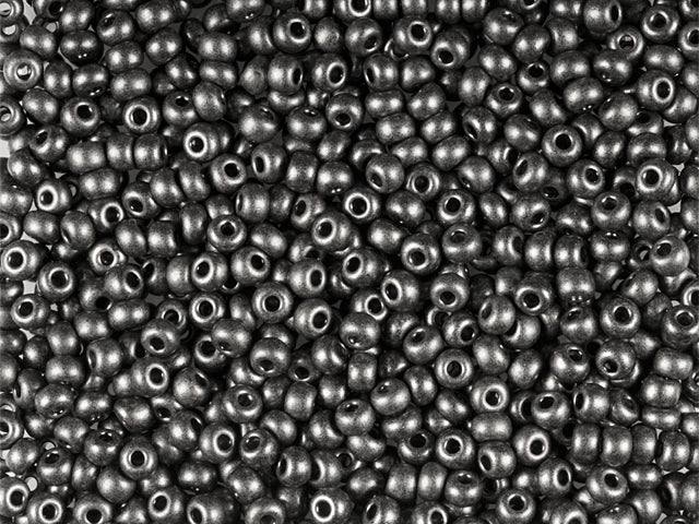 1 kg Preciosa Ornela Seed Beads Coated, Round Hole, Loose, Brown Pearl Dyed Black (28918), Glass, Czech Republic, OUTLET