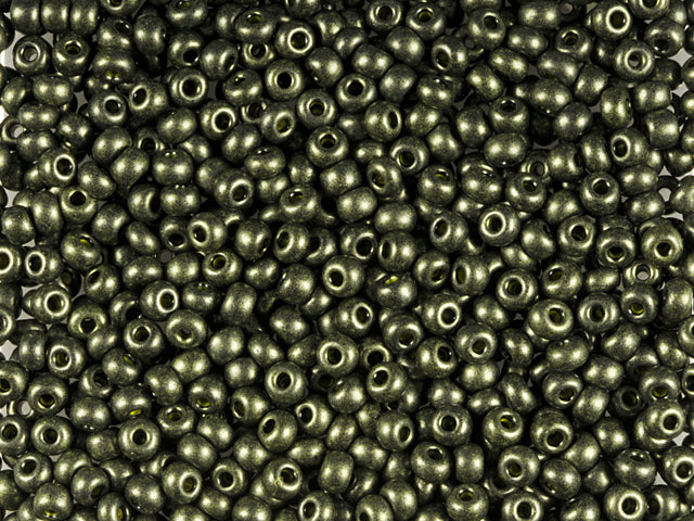 1 kg Preciosa Ornela Karo, Mat, Loose, Yellow Pearl Dyed Black (28986), Glass, Czech Republic, OUTLET