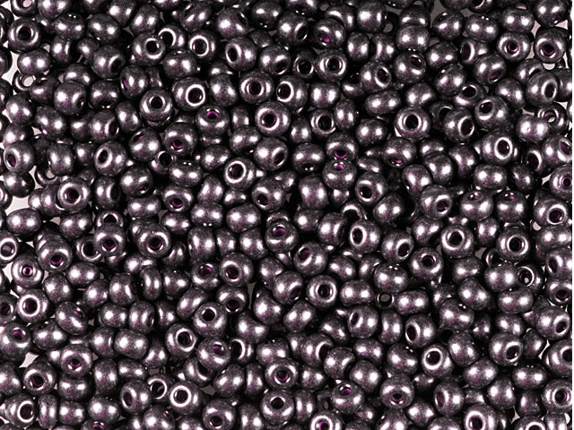 1 kg プレシオサ オルネラ シードビーズ コーティング 丸穴 ルース レッドパール 黒染め (28998) ガラス チェコ共和国 アウトレット