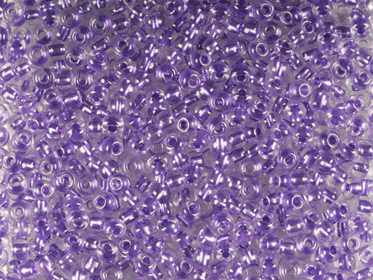 1 kg Preciosa Ornela Twin, 2 runde Löcher, lose, Kristall, Farbe liniert Violet Pearl (38928), Glas, Tschechische Republik, OUTLET