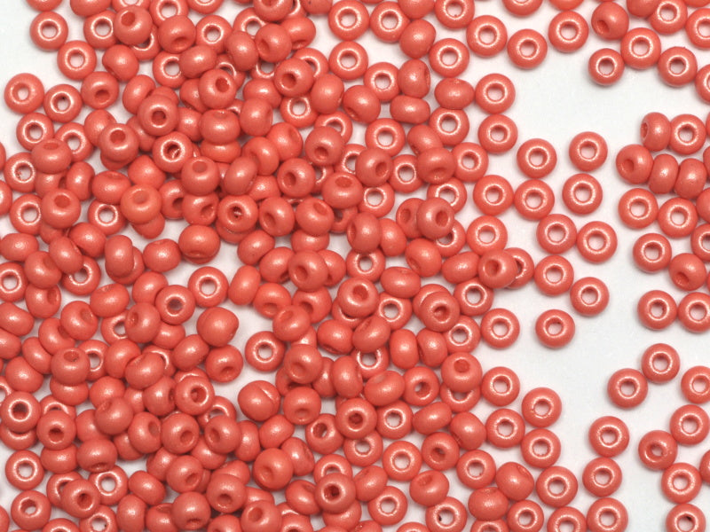 1 kg プレシオサ オルネラ シードビーズ コーティング 丸穴 ばら売り 赤 (26970) ガラス製 チェコ共和国 アウトレット