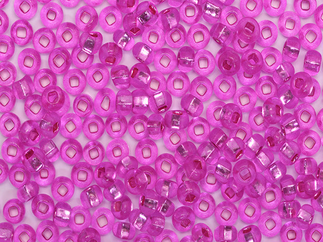 1 kg Preciosa Ornela Seed Beads Coated, Round Hole, Loose, Violet Dyed Crystal, Silver Lined (18225), Glass, Czech Republic, OUTLET