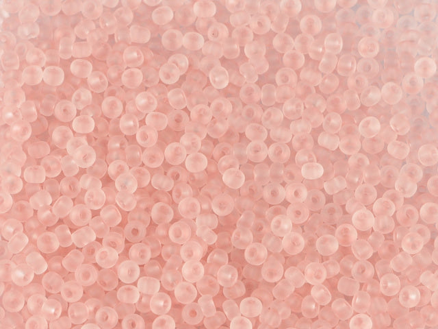 1 kg Preciosa Ornela Seed Beads Coated, Round Hole, Loose, Pink Dyed Crystal (07012), Glass, Czech Republic, OUTLET