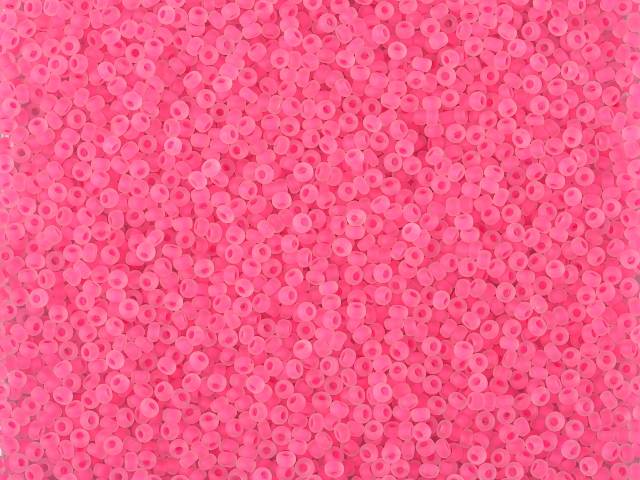 1 kg プレシオサ オルネラ シードビーズ コーティング 丸穴 マット ルース ク​​リスタル ネオンピンクライン (08777) ガラス チェコ共和国 アウトレット