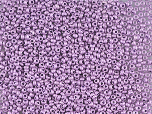 1 kg Preciosa Ornela Seed Beads Coated, Round Hole, Mat, Loose, Violet Metallic Dyed Crystal (18528), Glass, Czech Republic, OUTLET
