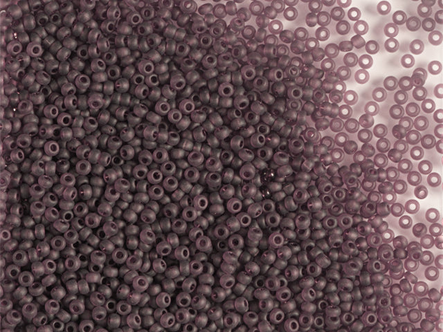 Wholesale (1kg / 500g) Preciosa Ornela Seed Beads Coated, Round Hole, Mat, Loose, Amethyst (20060), Glass, Czech Republic, OUTLET