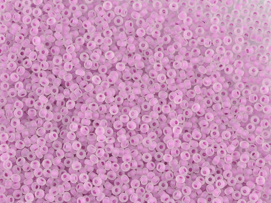 1 kg プレシオサ オルネラ シードビーズ コーティング ラウンドホール ルース ク​​リスタル カラーライン バイオレット (38327) ガラス チェコ共和国 アウトレット