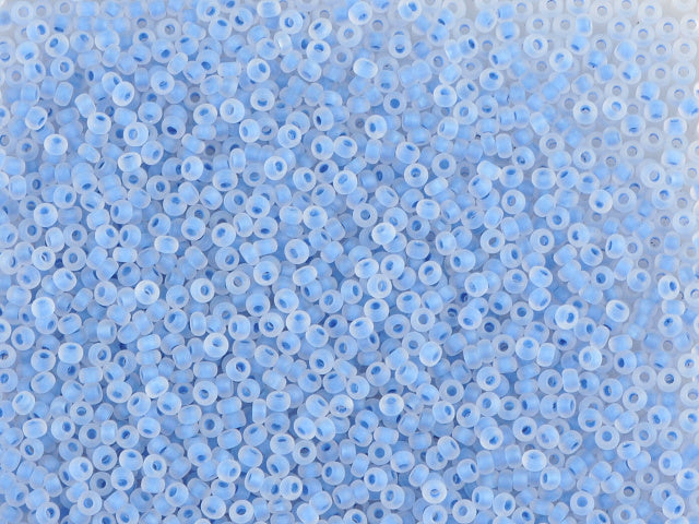 1 kg プレシオサ オルネラ シードビーズ コーティング 丸穴 マット ルース ク​​リスタル 裏地付き ブルー (38338) ガラス チェコ共和国 アウトレット