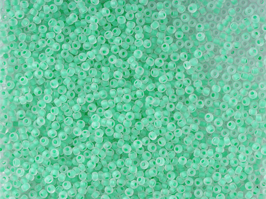 1 kg プレシオサ オルネラ シードビーズ コーティング 丸穴 ルース ク​​リスタル グリーンライン入り (38356) ガラス チェコ共和国 アウトレット