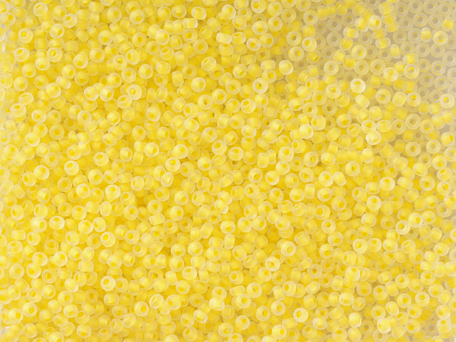 1 kg プレシオサ オルネラ シードビーズ コーティング 丸穴 マット ルース ク​​リスタル イエローライン入り (38386) ガラス チェコ共和国 アウトレット