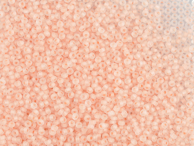 1 kg Preciosa Ornela Seed Beads Coated, Round Hole, Loose, Crystal, Colour Lined Orange (38387), Glass, Czech Republic, OUTLET