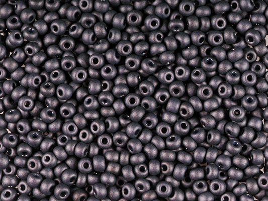 1 kg プレシオサ オルネラ シードビーズ コーティング 丸穴 マット ばら売り バイオレットパール 黒染め (28928) ガラス チェコ共和国 アウトレット