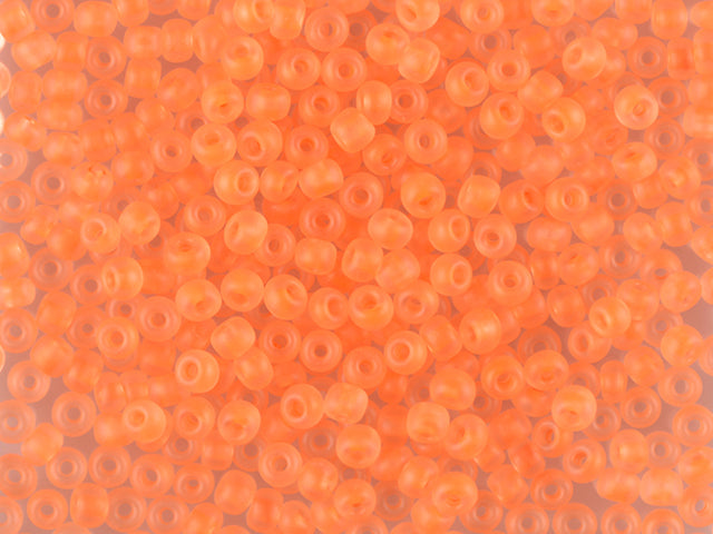 1 kg プレシオサ オルネラ シードビーズ コーティング 丸穴 マット ばら売り オレンジネオン (38789) ガラス チェコ共和国 アウトレット
