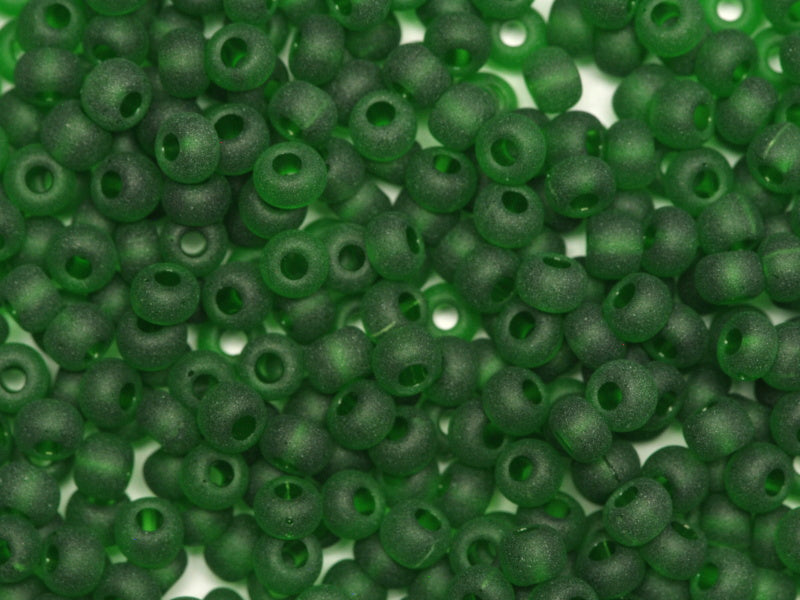 1 千克 Preciosa Ornela 种子珠涂层，圆孔，无光泽，散装，透明绿色 (50060)，玻璃，捷克共和国，OUTLET
